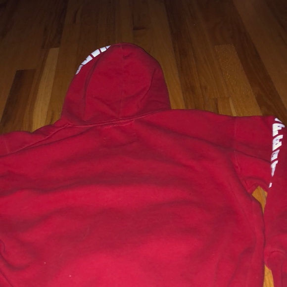 Red Virginia Beach lifeguard hoodie YOUTH LARGE - Picture 4 of 5